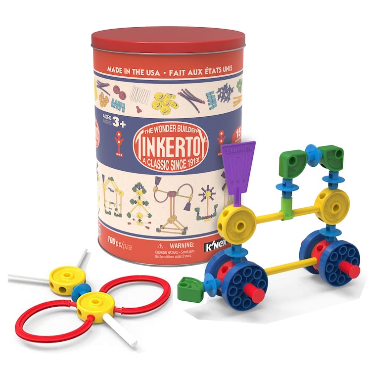 （本日限り価格）HEVE Tinker Knit Kinex Tinkertoy Classic Building Tin KNX-56452 – Good's Store Online