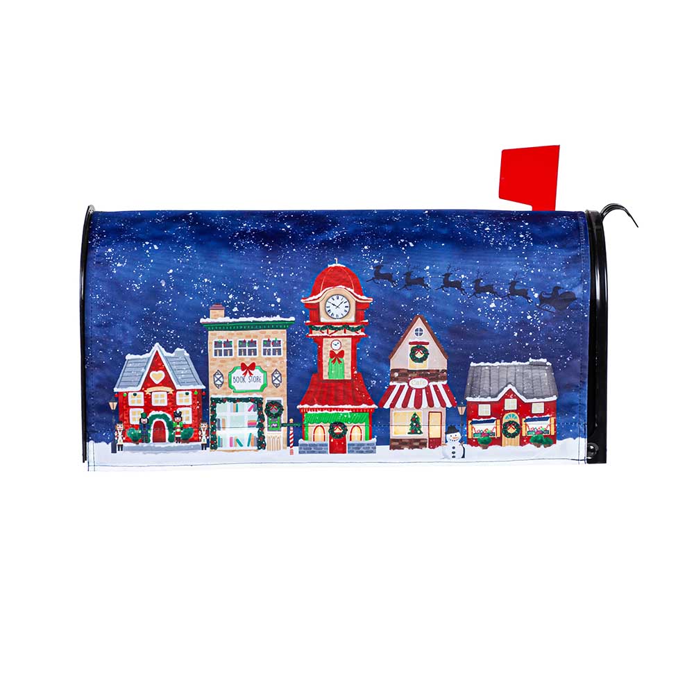 Christmas Eve Winter Mailbox Cover