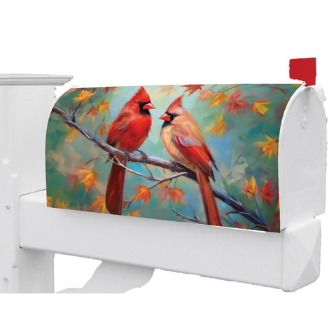 Cardinal Couple mailbox makeover
