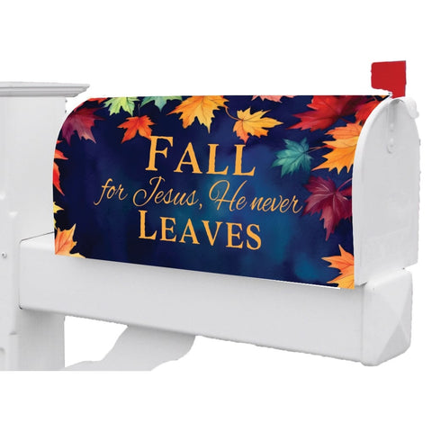 Fall on Jesus mailbox makeover