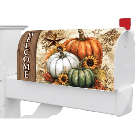 Rustic Pumpkins mailbox makeover
