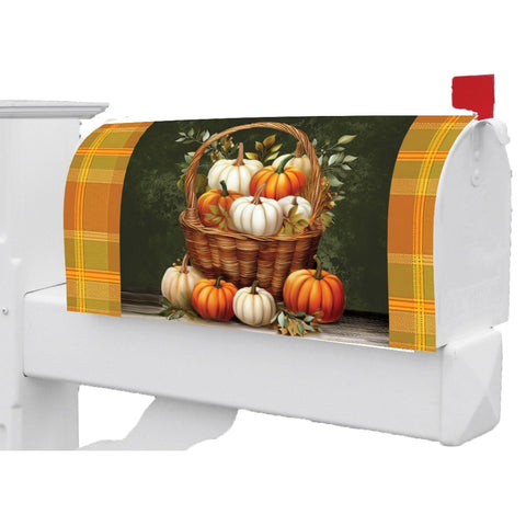Pumpkin Basket mailbox makeover