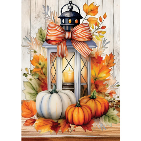 Pumpkin Lantern garden flag