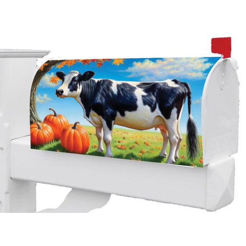 Cow & Pumpkins mailbox makeover