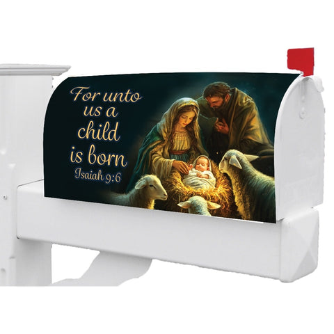 Nativity mailbox makeover