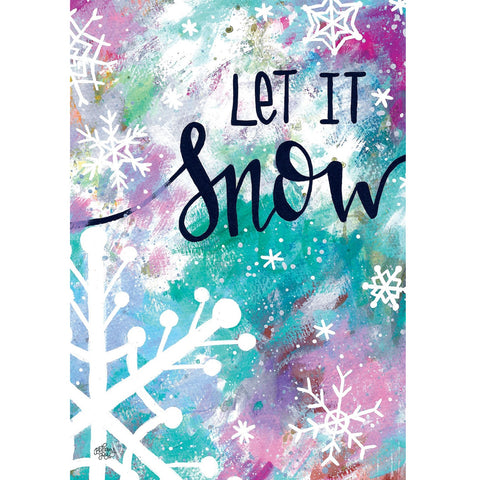 Let It Snow garden flag