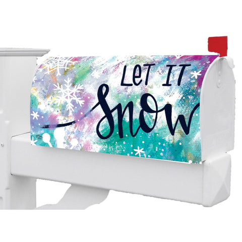 Let It Snow mailbox makeover