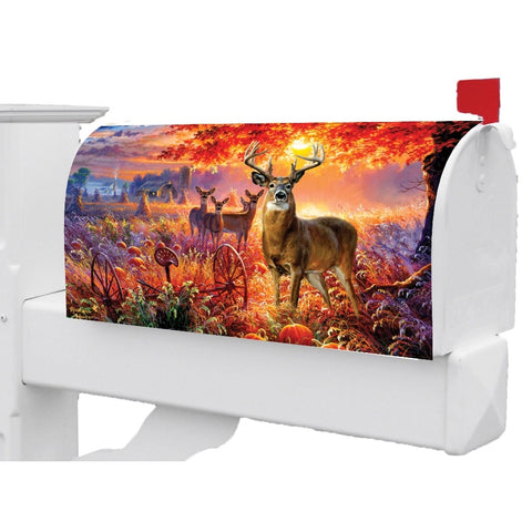 Deer & Pumpkins mailbox makeover