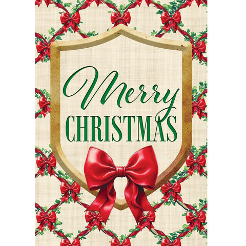Christmas Bows garden flag