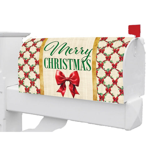 Christmas Bows mailbox makeover