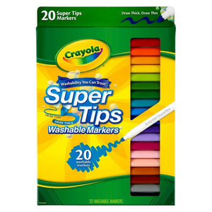 20 Count Super Tips Washable Markers 58-8106