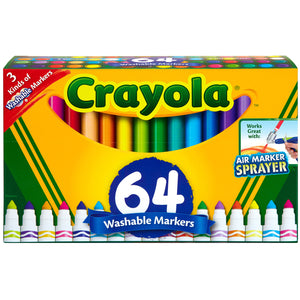 64-Count Ultra-Clean Washable Markers