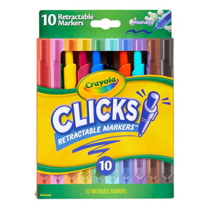 10 Count Washable Clicks Retractable Markers