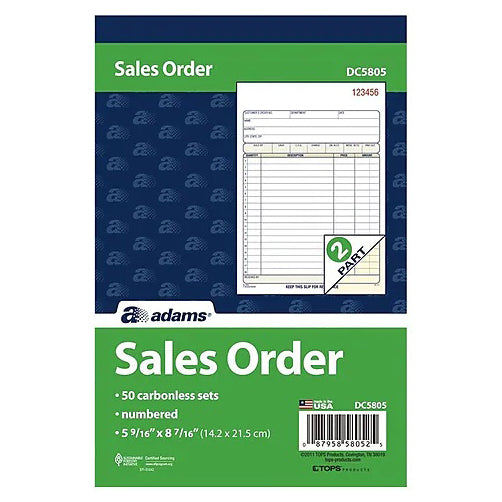 Sales Order Book 58052-5