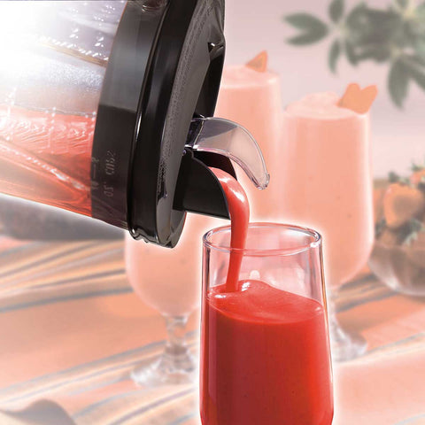 Pouring Smoothie into Glass