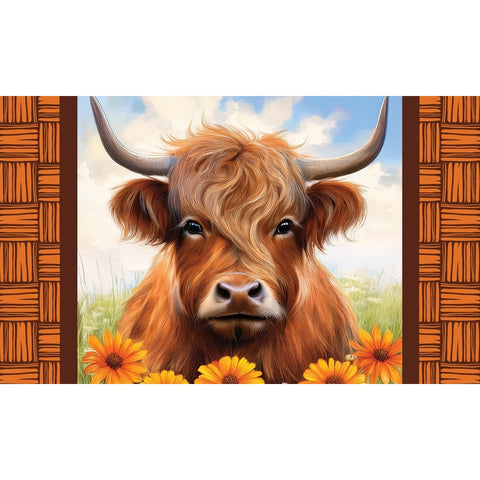 Highland Cow Custom Decor floor mat