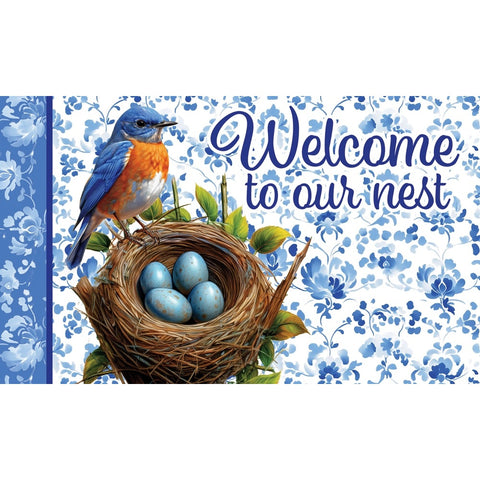 Bluebird Nest Custom Decor floor mat