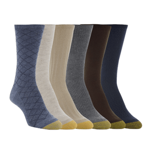 Denim 6-Pack Women's Wardrobe Essentials Texture Crew Socks 5826