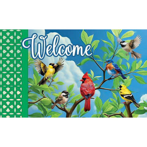 Bird Branch Custom Decor floor mat