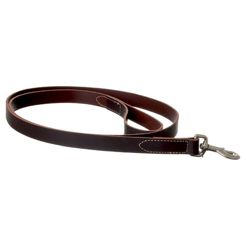 5/8 in 6 ft Latigo Leather Dog Leash Flat