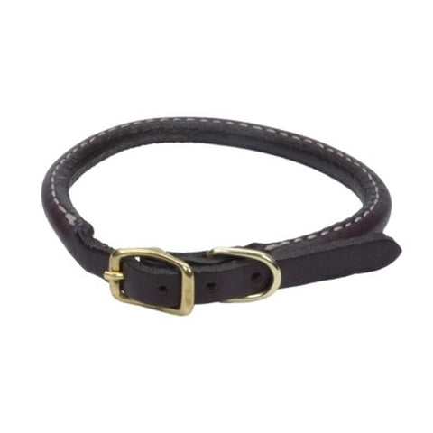 5/8 in Leather Town Dog Collar Flat