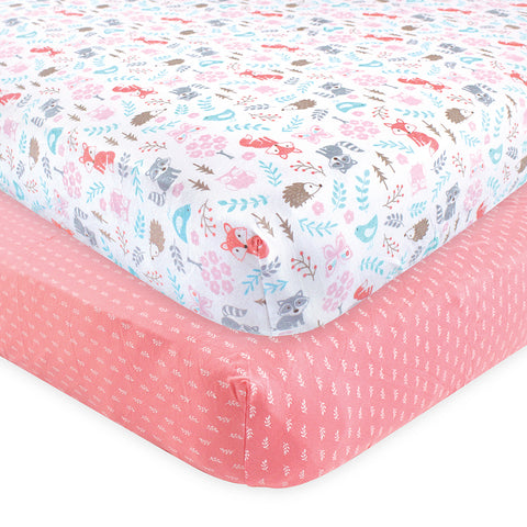 Woodland Fox Fitted Crib Sheet 59207