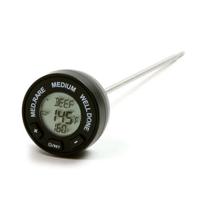 Grille Perfect Digital Meat Thermometer for Grilling and Barbecue Turner Fork
