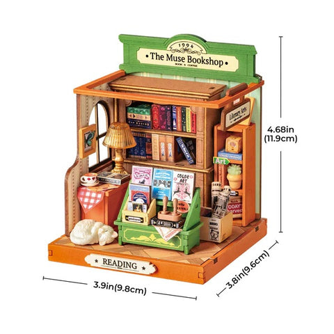 The Muse Bookshop DIY Miniature House DS040
