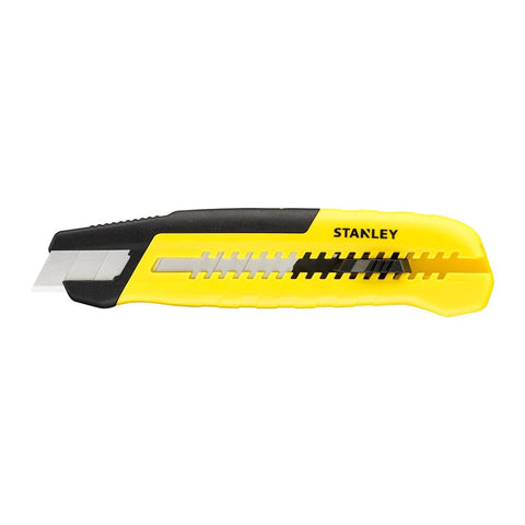 6.29 in. Sliding Snap Knife Black and Yellow 1 Pc