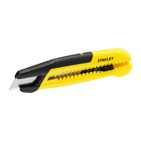 6.29 in. Sliding Snap Knife Black and Yellow 1 Pc