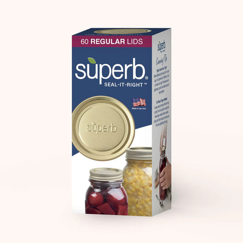 60-pack of Superb regular canning lids