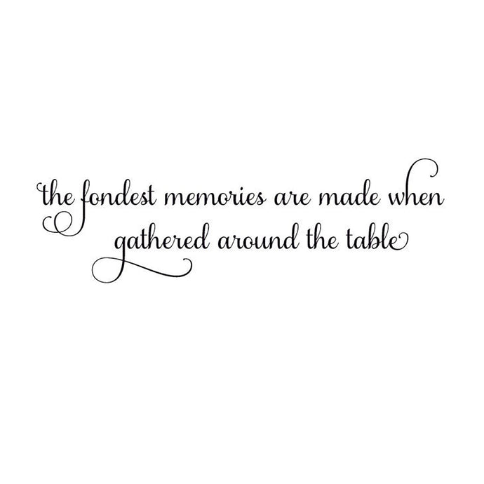 The Fondest Memories Vinyl Wall Decal 6005