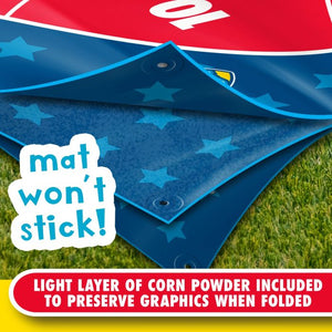 mat won't stick when folded