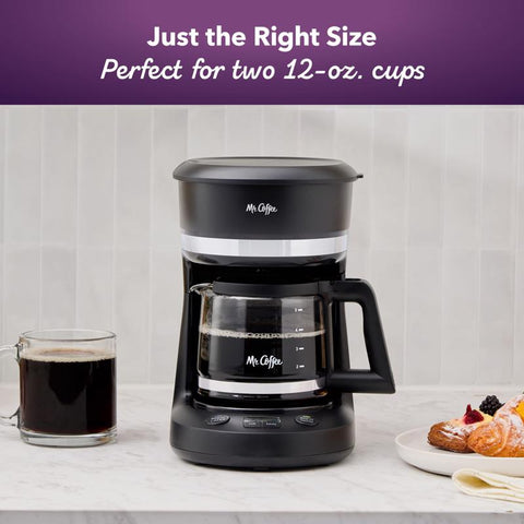 Mr. Coffee 5 cup Simply Great Coffee Maker on countertop