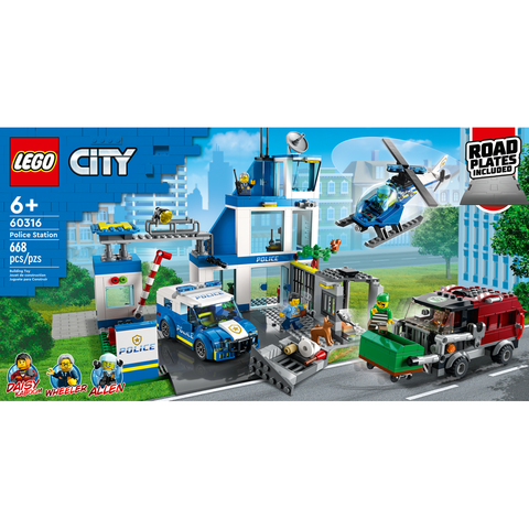 LEGO City Police Station Building Kit (668 Pieces) 60316 D