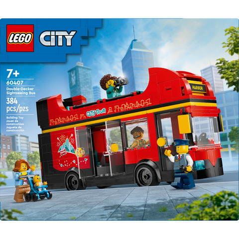 LEGO City Red Double-Decker Sightseeing Bus Toy 60407