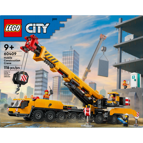 LEGO City Yellow Mobile Construction Crane Toy Set 60409
