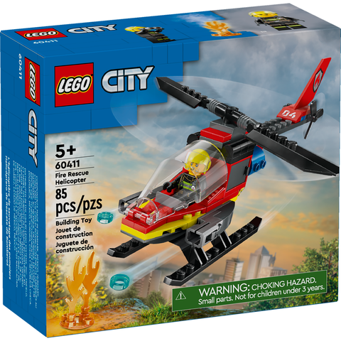 LEGO City Fire Rescue Helicopter Building Set 60411
