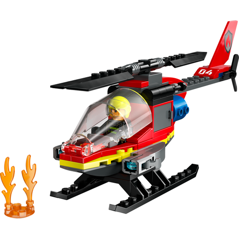 LEGO City Fire Rescue Helicopter Building Set 60411