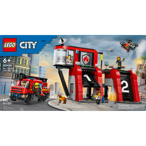 LEGO City Fire Station with Fire Truck Playset 60414