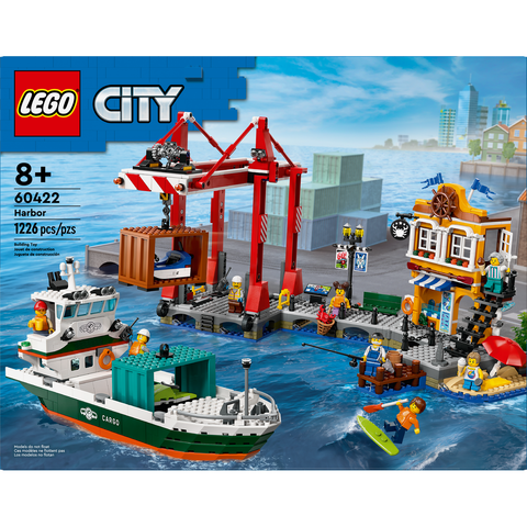 LEGO City Seaside Harbor with Cargo Ship Toy 60422