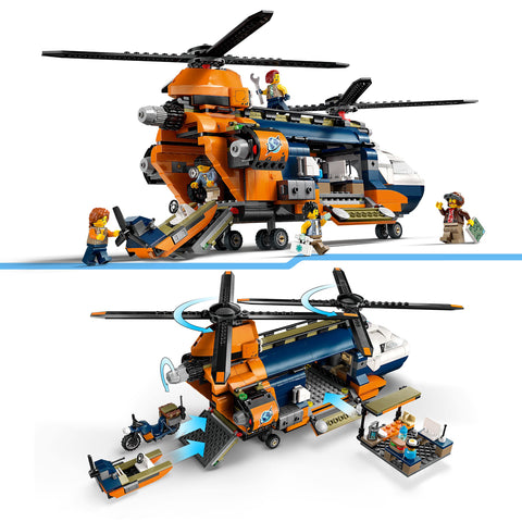 LEGO City Jungle Explorer Helicopter at Base Camp Building Toy 60437