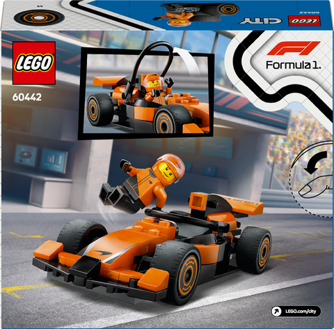LEGO City F1 Driver with McLaren Race Car Building Toy 60442