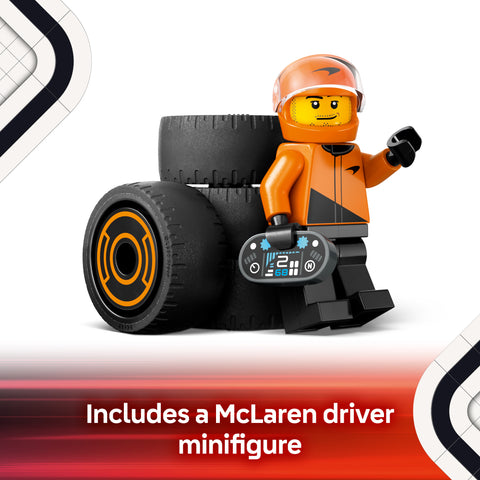 LEGO City F1 Driver with McLaren Race Car Building Toy 60442