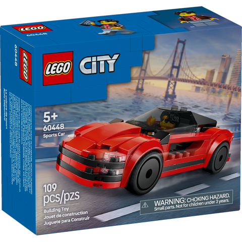LEGO City Red Sports Car Supercar Toy Vehicle Set 60448