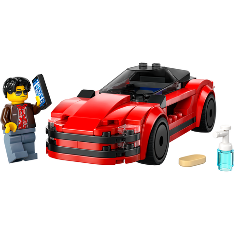 LEGO City Red Sports Car Supercar Toy Vehicle Set 60448
