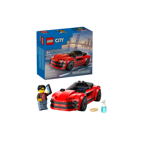 LEGO City Red Sports Car Supercar Toy Vehicle Set 60448