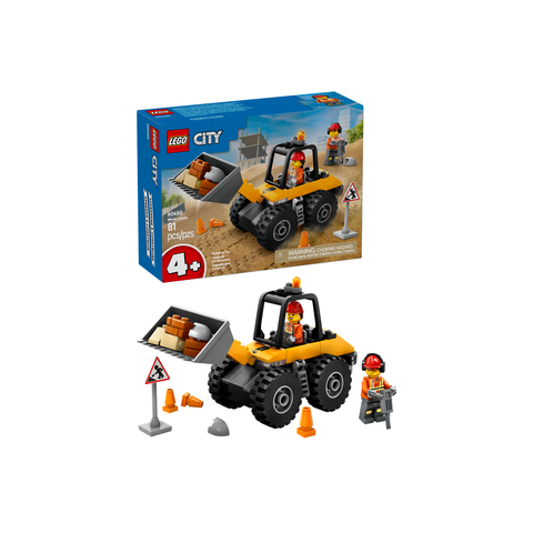 LEGO City Yellow Construction Wheel Loader Buildable Vehicle Set 60450