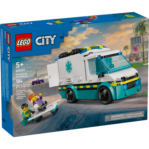 LEGO City Emergency Ambulance Toy Truck Building Set 60451