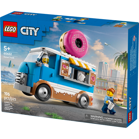 LEGO City Donut Truck Playset Vendor Vehicle Toy for Kids Aged 5 and up 60452